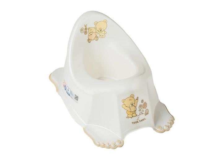Горщик нековзаючий Tega Baby Ведмеді MS-013-118 Білий (27735144)