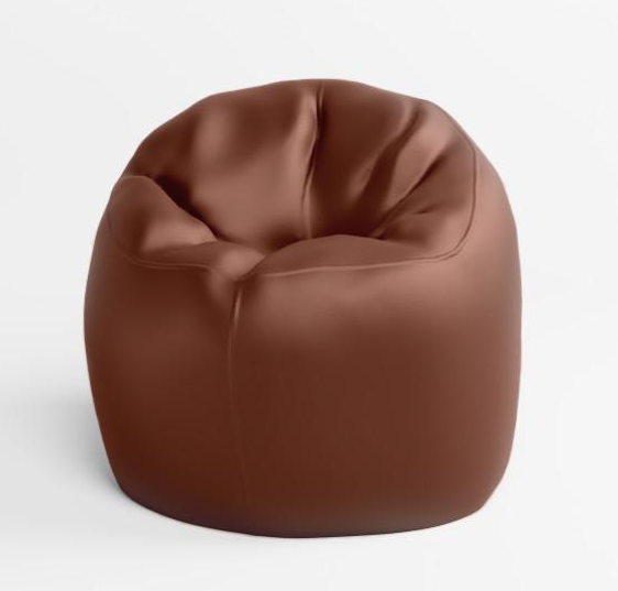 Кресло-мешок SkyPuff Облако экокожа Zeus Delux Bright 100 см Brown (10001160)