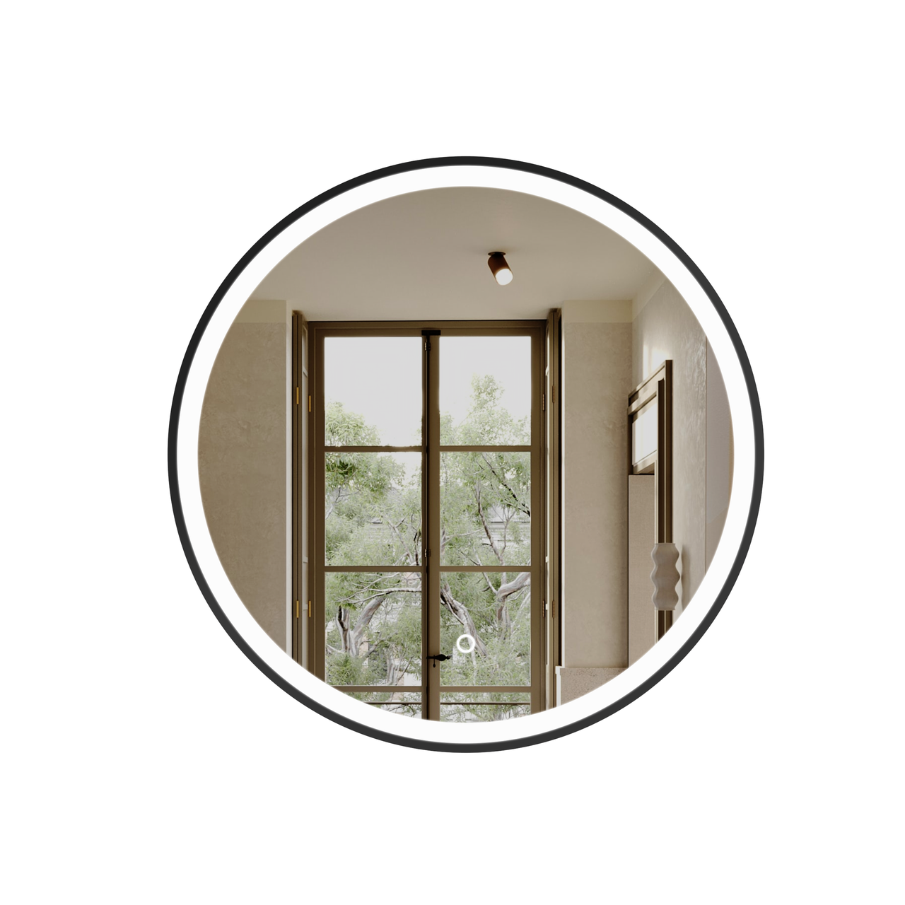 Зеркало в ванную AVKO ZL01 с подсветкой круглое 600х600х35 мм (2371516827_12ka_2)