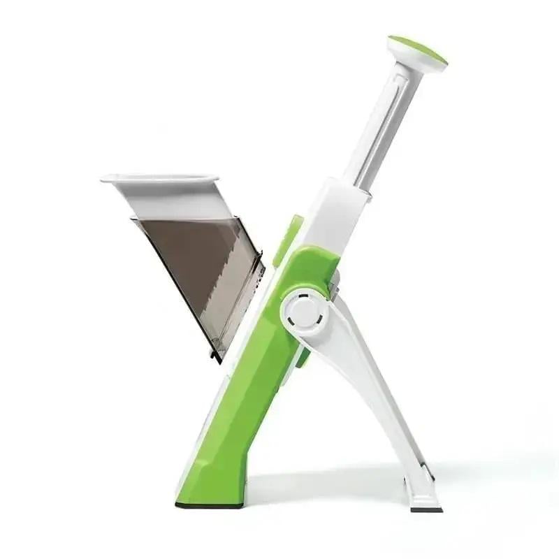 Овощерезка из нержавеющей стали SAFE SLICE MANDOLINE с контейнером Зеленый (12454719)
