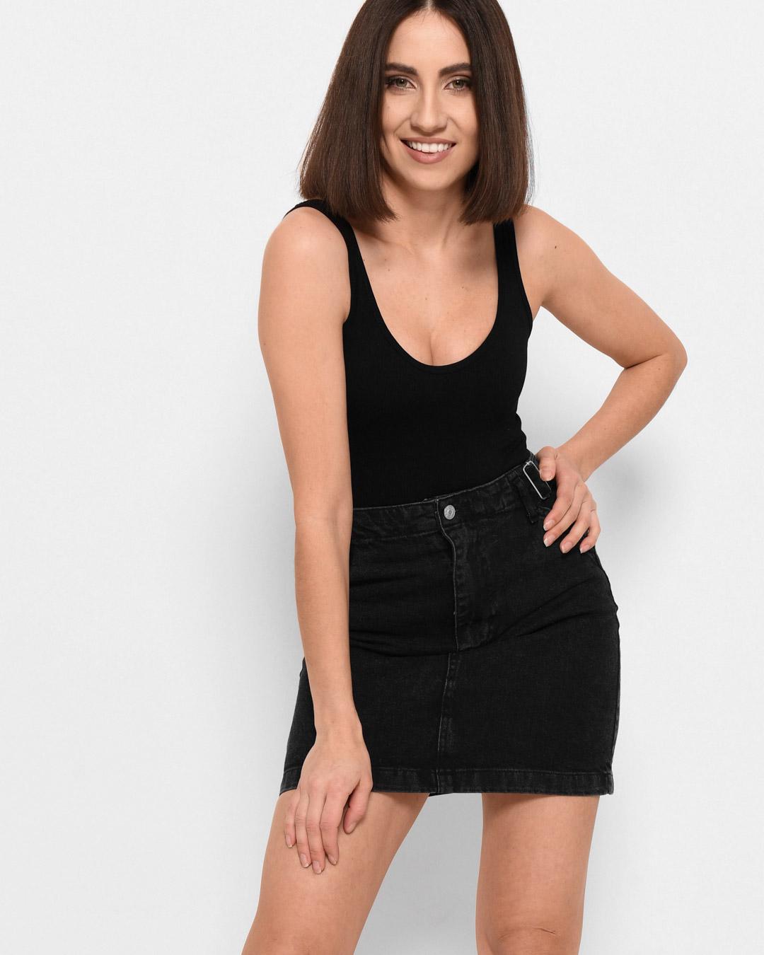 Спідниця джинсова Levure -31862-8 L Чорний (2000002405511) - фото 2