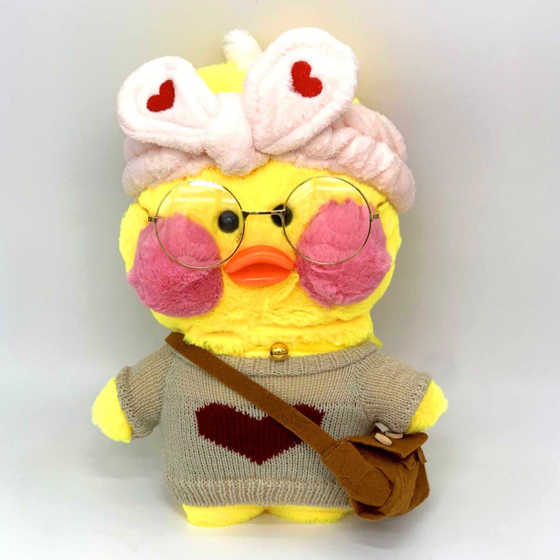 Игрушка мягкая Уточка Лалафанфан 30 см Желтый (N5)