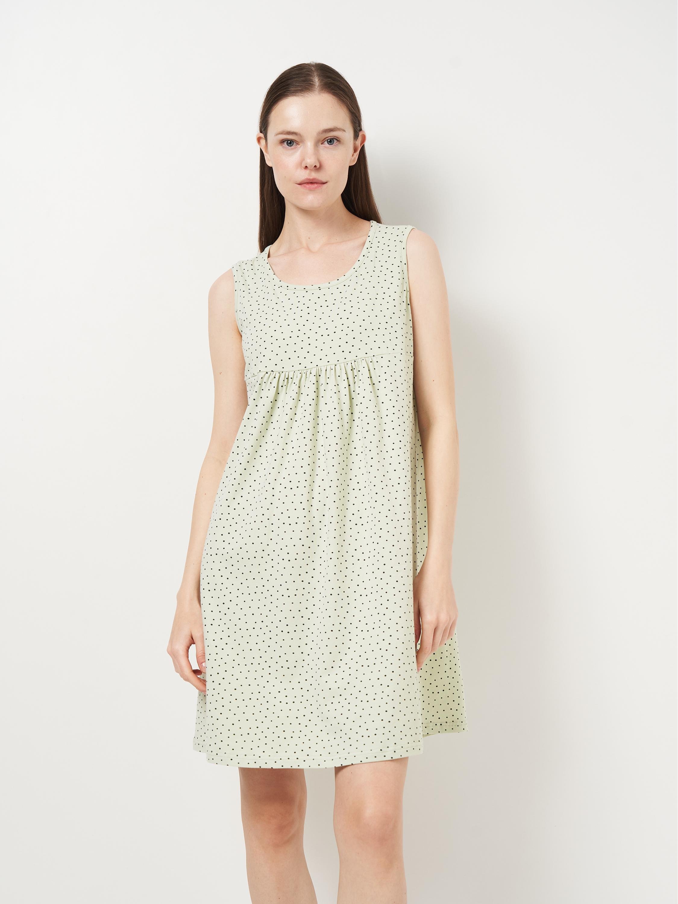 Ночная рубашка женская без рукавов ROZA 210223 M Светло-зеленый (4824005735585) - фото 1 Ночная рубашка женская без рукавов ROZA 210223 M Светло-зеленый (4824005735585) - фото 1