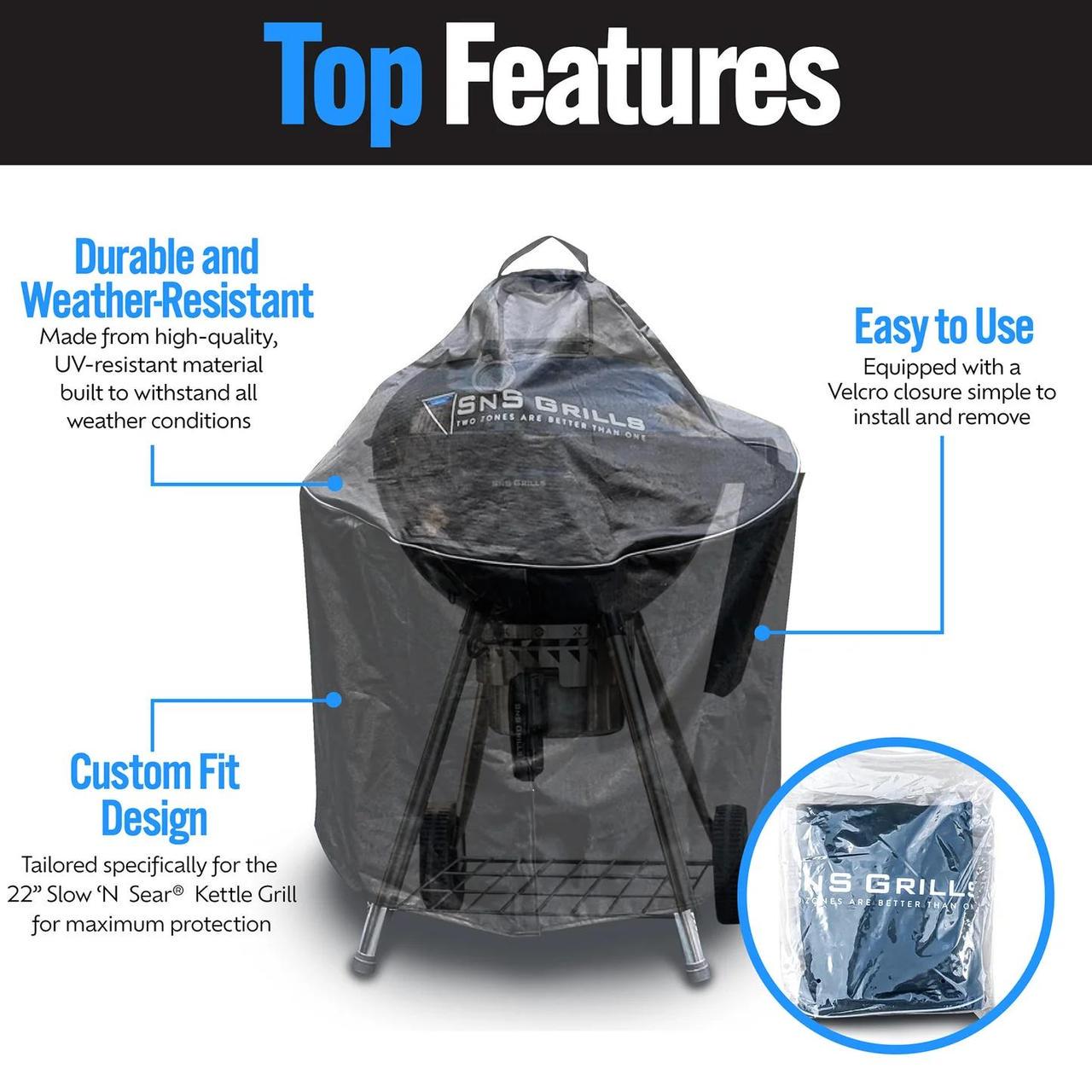 Чехол для угольного гриля SnS Kettle Grill 57 см (2447010781) - фото 4