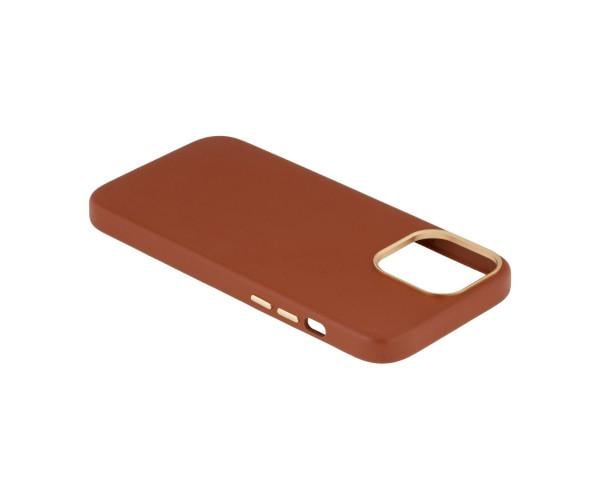 Чехол-накладка Leather Case Gold Buttons для Apple iPhone 13 Pro Max 2, Brown - фото 4