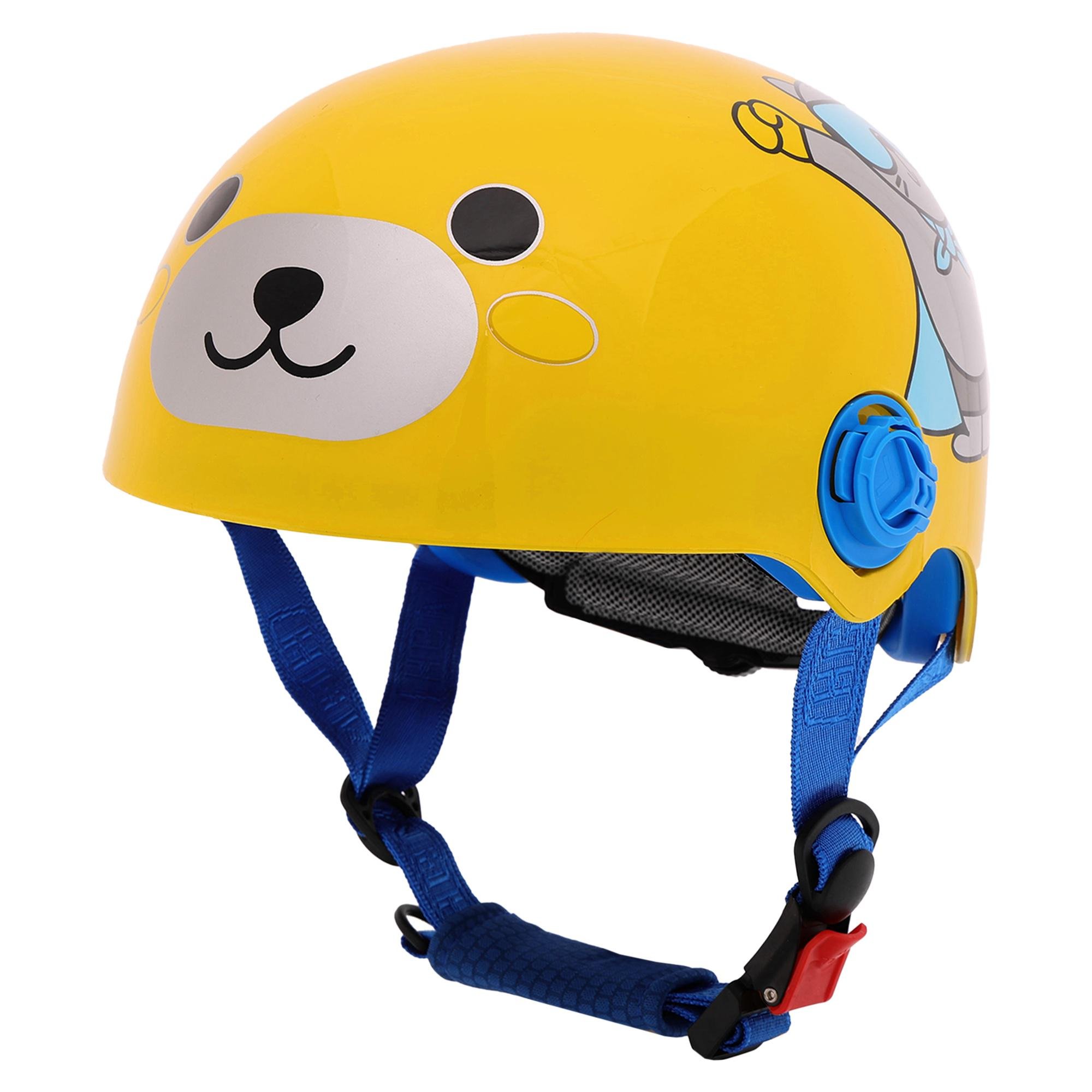 Мотошлем детский SP-Sport M-518 открытый Три четверти ABS Желтый (M-518_Желтый)