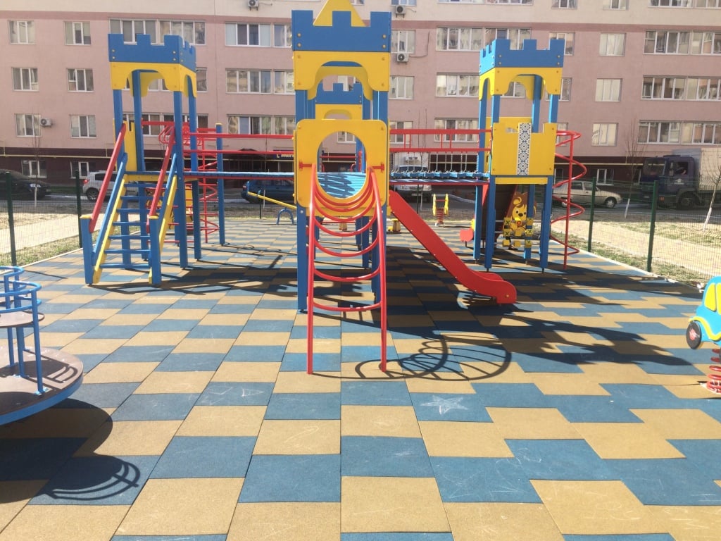 Плитка гумова PuzzleGym 500х500х20 мм (жовта) - фото 4