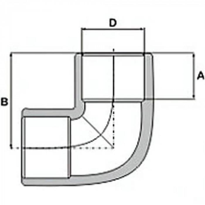 Фитинг колено Wavin Ekoplastik PP-R 32 мм х 90° (307159) - фото 2