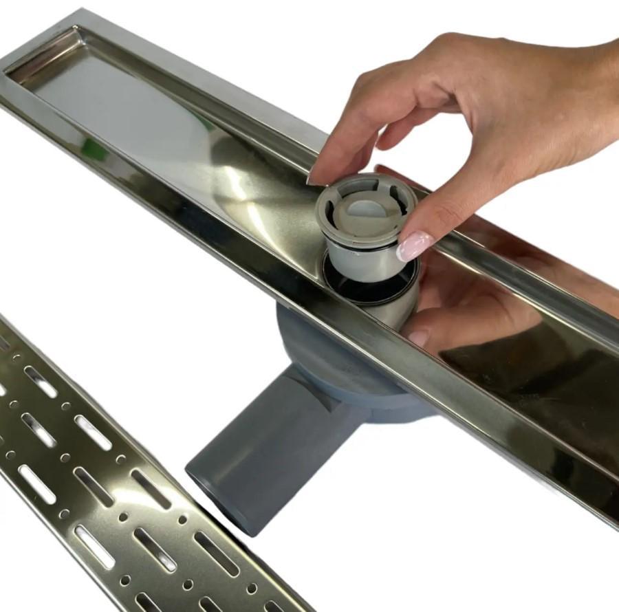 Душовий канал з горизонтальним фланцем MAXIFLOW VEGA LUX Дощ з решіткою 50 см (4078.0Y050K.050.1) - фото 3