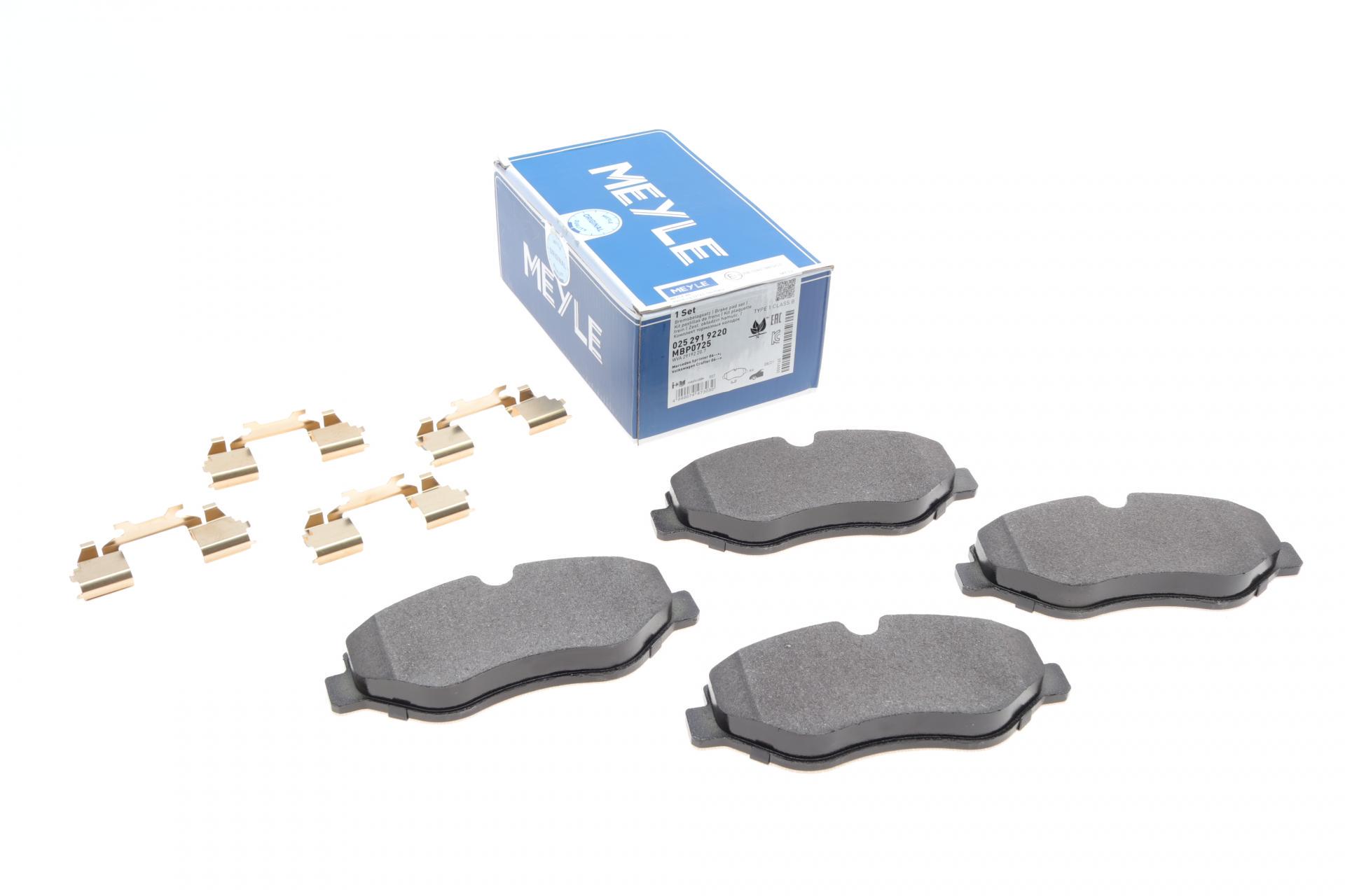 Колодки тормозные передние Meyle для MB Sprinter 906 /Vito W639 Brembo (025 291 9220)