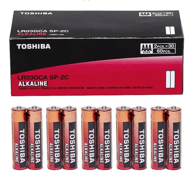 Батарейки Toshiba Alkiline LR03 ААА 60 шт. (2287)