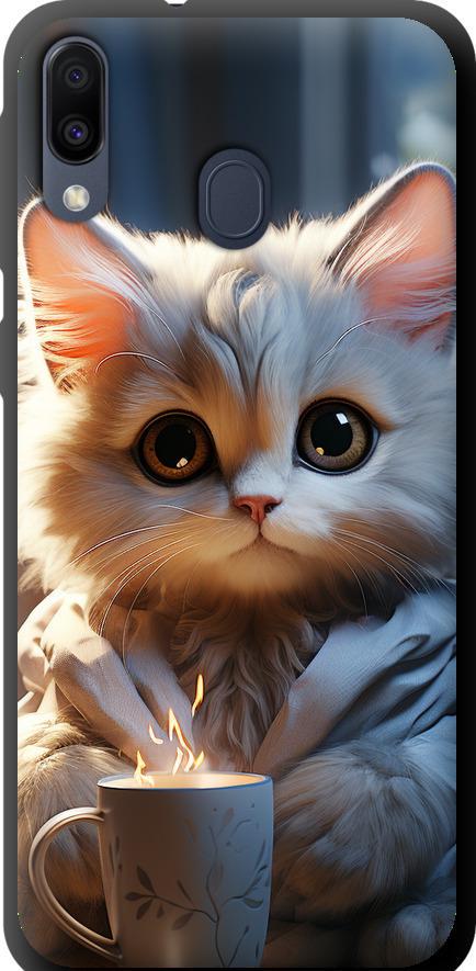 Чехол на Samsung Galaxy M20 White cat (5646b-1660-42517)