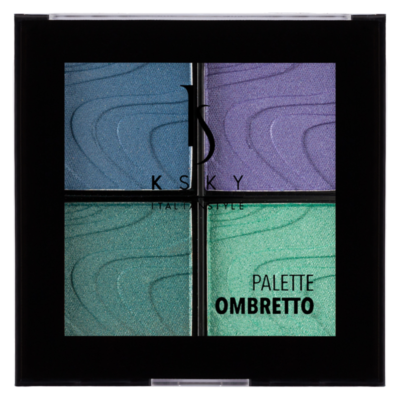 Палетка тіней KSKY для повік 4 нюдових відтінки в одному компактному форматі 8 г (KS403)