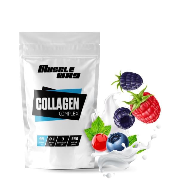 Колаген у порошку MuscleWay на 30 порцій 300 г Лісова ягода (21-125-kg-mw-rs300.ly)