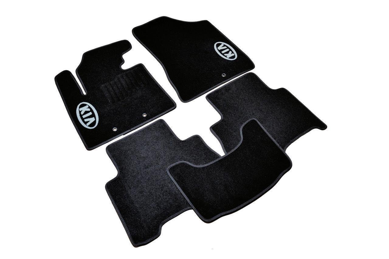 Килимки в салон ворсові для Kia Sorento 2012-2015 5 місць 5 шт. Чорний (1398313062)