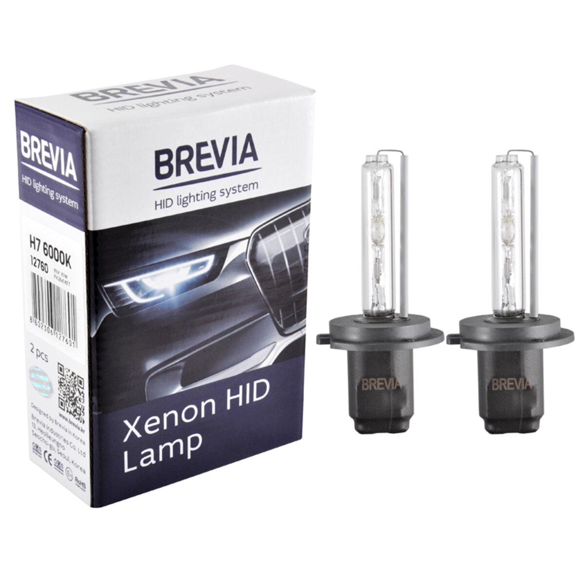 Лампы ксеноновые автомобильные Brevia H7 6000K 85V 35W PX26d KET 2 шт. (12760)