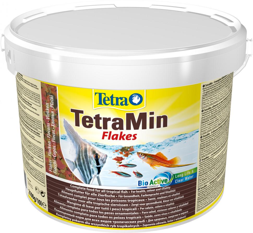 Корм для всех декоративных аквариумных рыб TetraMin Flakes в виде хлопьев 10 л/2,1 кг (1155264455)