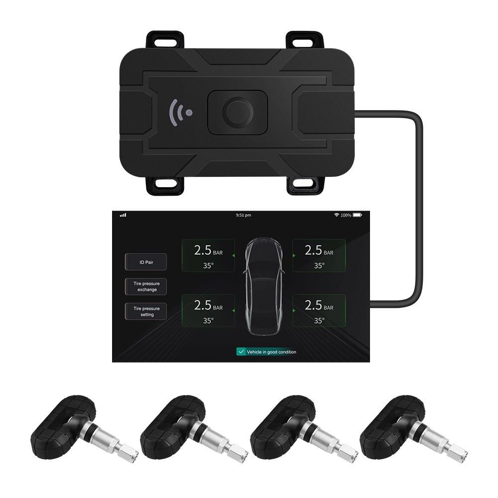 Система контроля давления в шинах TPMS для магнитол на Android Careud H300-NF+ внутренние датчики