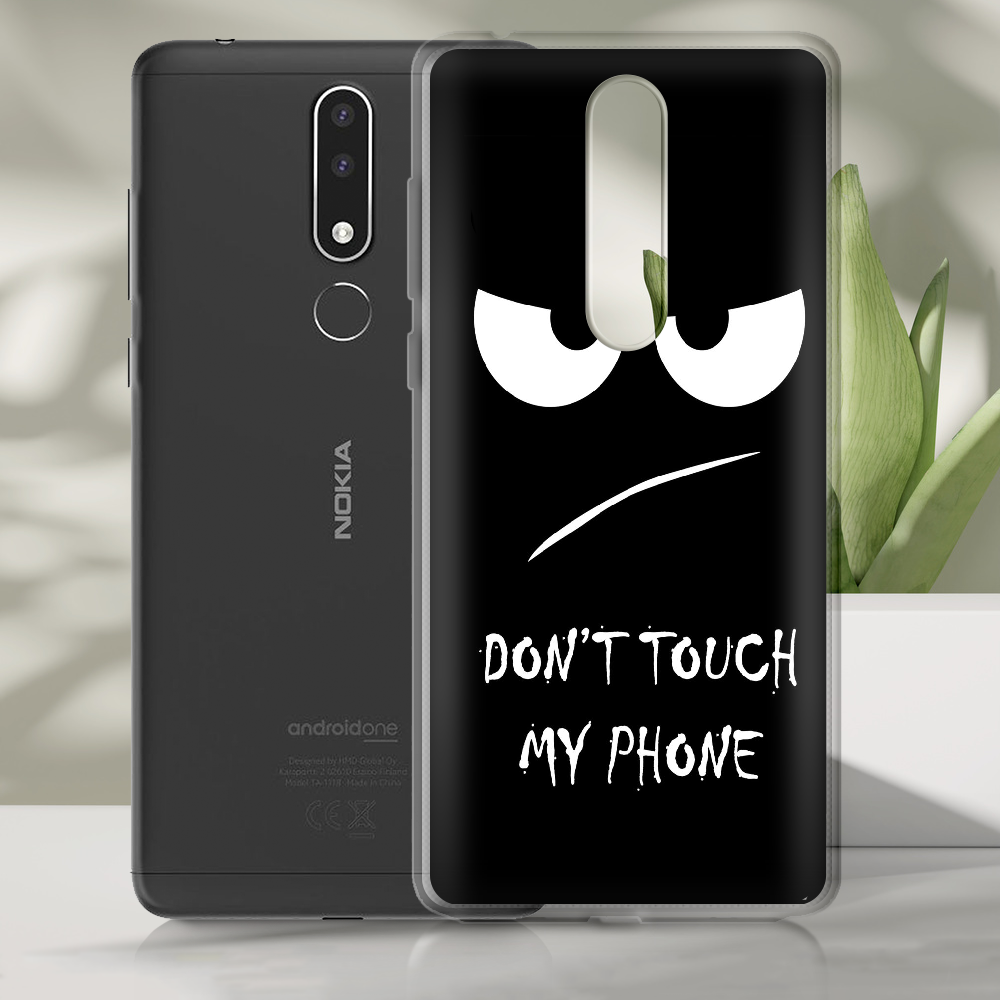 Чохол BoxFace Nokia 3.1 Plus Don't Touch my Phone Чорний силікон зі склом (36116-up535-37737)