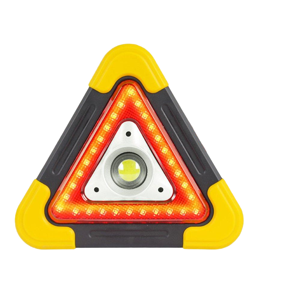 Знак аварийный с Led фонарем на usb и солнечной зарядке (032)