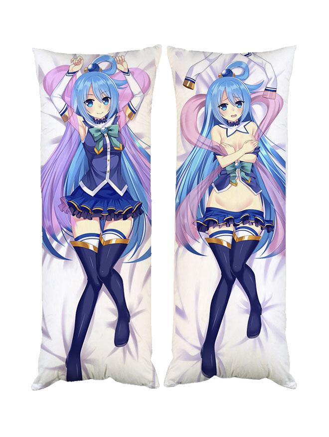 Подушка дакимакура Аква Коносуба KonoSuba 40х100 см (1063)