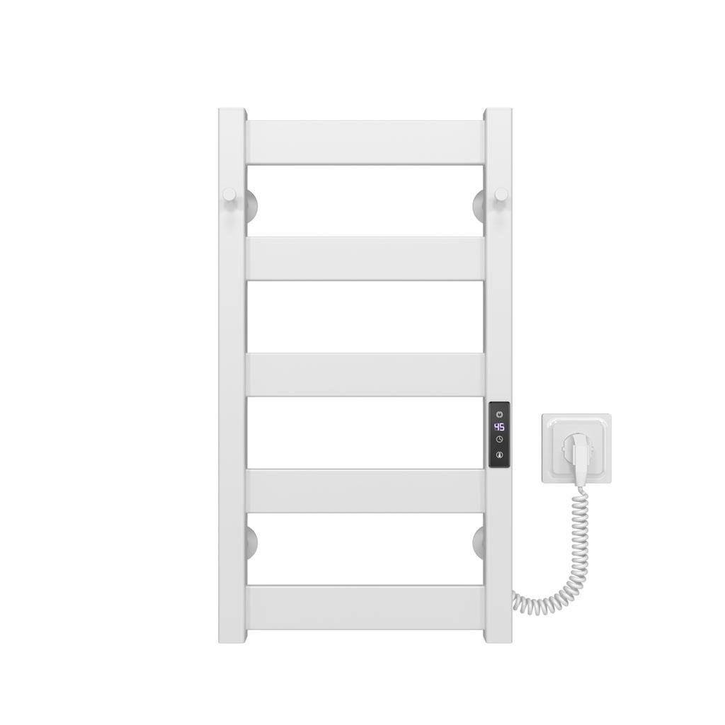 Полотенцесушитель электрический HeatPro Olivia P5 углеродная сталь правостороннее подключение 600x400 мм Белый (BH-OL6004005EWR)