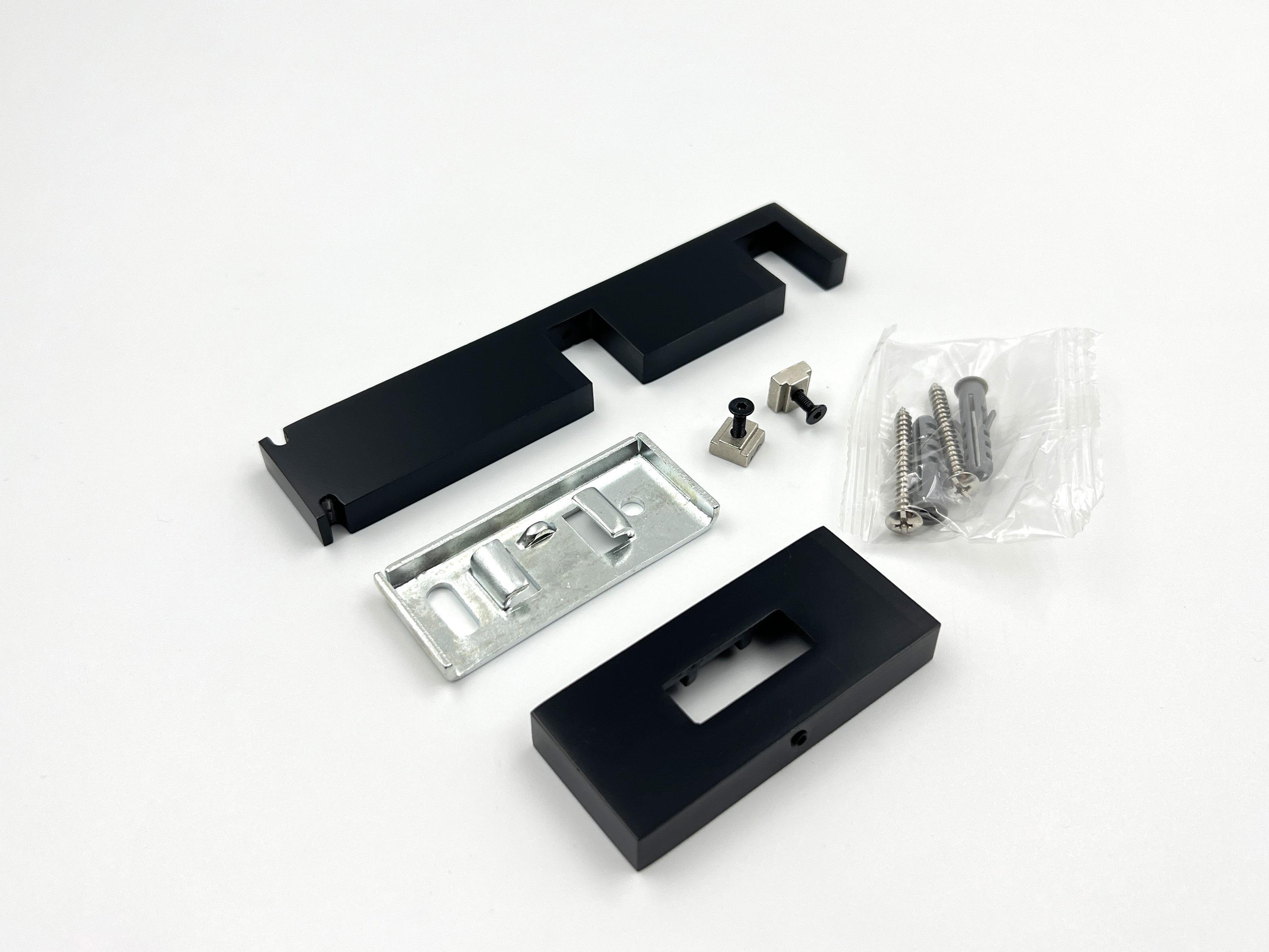 Кронштейн Quadrum Скарлайн подвійний 8-14 см Чорний матовий - фото 3