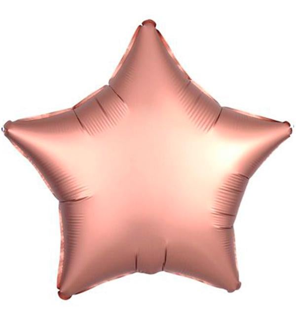 Повітряні кульки Star 46 см Рожеве золото (30158)