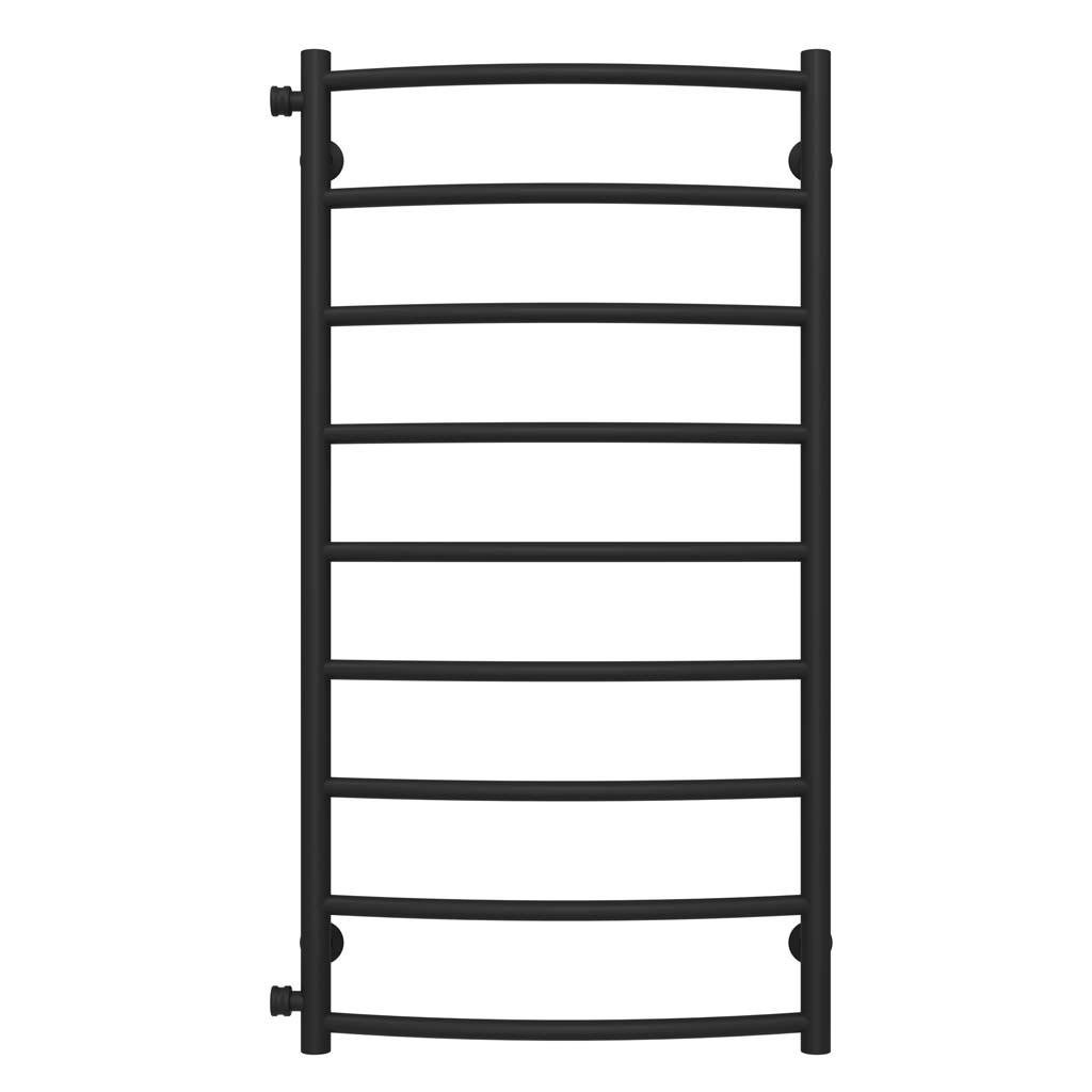 Полотенцесушитель водяной Deffi Классик П9 боковое левое подключение нержавеющая сталь 500х1000 мм Черный (C.DK.100.50.9.BB)