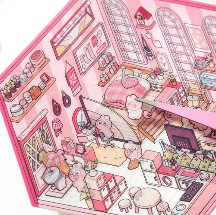 Наклейки 3D для створення міні кімнат з капібарою 4в1 з пінцетом - фото 7 Наклейки 3D для створення міні кімнат з капібарою 4в1 з пінцетом - фото 7