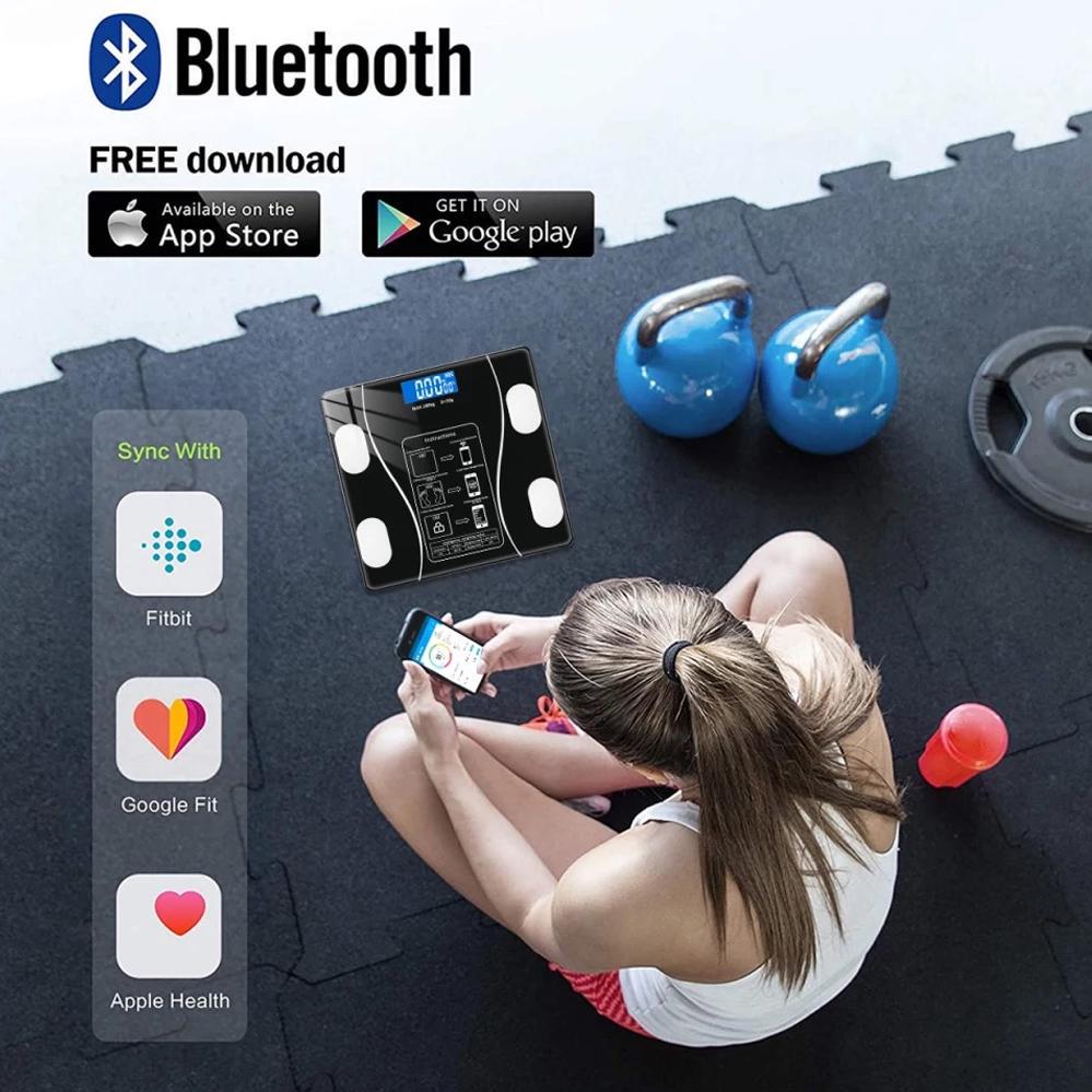 Розумні підлогові ваги Bluetooth Чорний (120.707) - фото 3 Розумні підлогові ваги Bluetooth Чорний (120.707) - фото 3