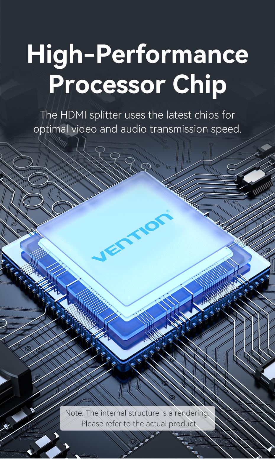 Розгалужувач Vention HDMI 1x4 4K 60Hz HDMI 2.0 HDR HDCP 2.2 Dolby Atmos алюмінієвий Синій (AKFL0-EU) - фото 11 Розгалужувач Vention HDMI 1x4 4K 60Hz HDMI 2.0 HDR HDCP 2.2 Dolby Atmos алюмінієвий Синій (AKFL0-EU) - фото 11