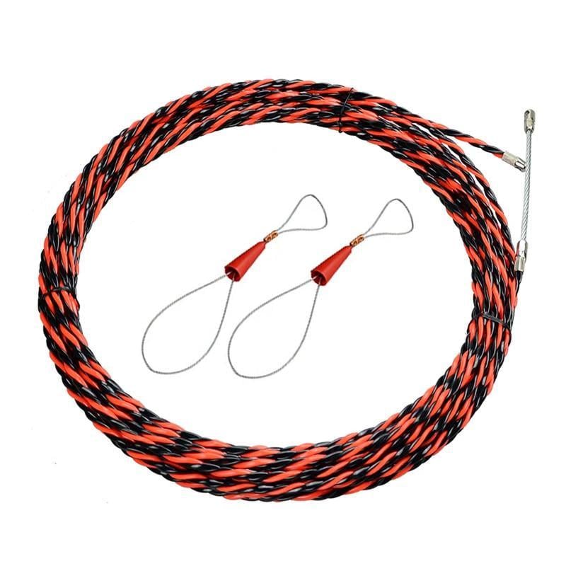 Набор Tactix протяжка для кабеля Ø6 мм 40 м нейлоновая усиленная с чулками (PET.WIRE6-40)