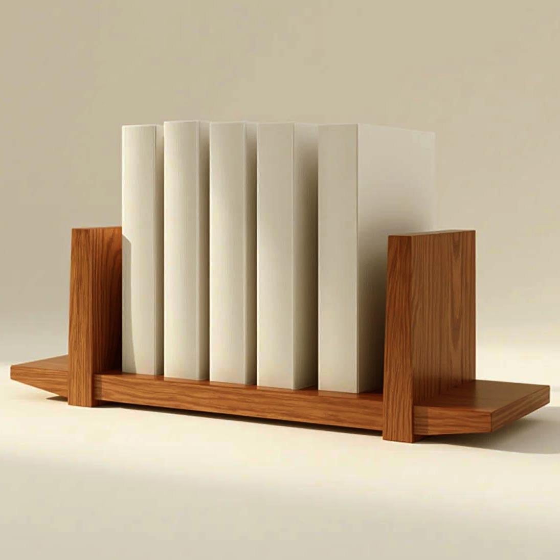 Полиця книжкова настільна з дерева Лейларі Охра (КПА-014804)