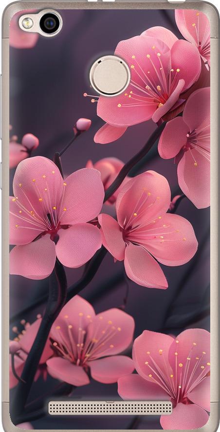 Чехол на Xiaomi Redmi 3x Пурпурная сакура (6075u-441-42517)