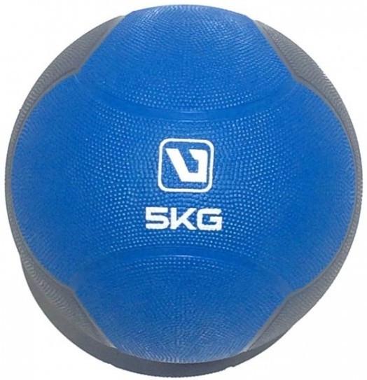 Медбол Medicine Ball LS3006F-5 5 кг 241 мм Синій/Сірий - фото 1