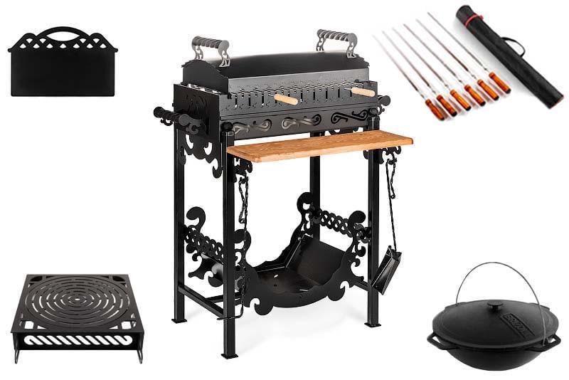 Мангал-гриль SmokeHouse BBQ SmokeHouse Античний в комплектації Maximum