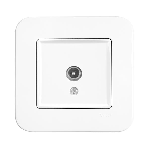 Розетка телевизионная Viko Rollina Белый