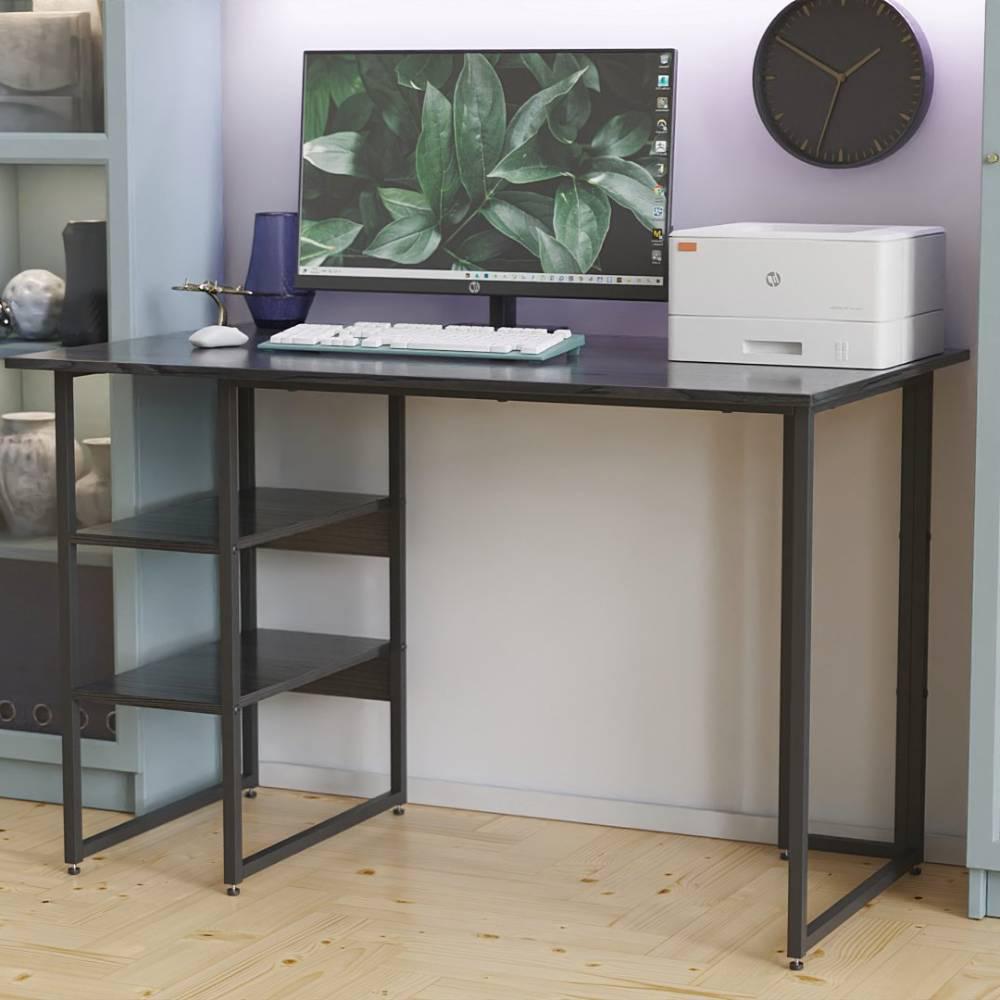 Компьютерный стол Ferrum-decor Кевин ДСП 32 мм 75x100x60 см Черный/Сосна Кембра (FRD-103798) Компьютерный стол Ferrum-decor Кевин ДСП 32 мм 75x100x60 см Черный/Сосна Кембра (FRD-103798)