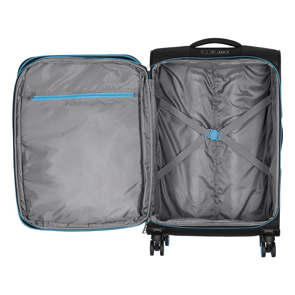 Набір валіз дорожніх 2E Trek поліестер замок TSA з 4 колесами S/M та 2 рюкзаки Cabin Чорний (2E-SPE-TREK-SET4-BK) - фото 3 Набір валіз дорожніх 2E Trek поліестер замок TSA з 4 колесами S/M та 2 рюкзаки Cabin Чорний (2E-SPE-TREK-SET4-BK) - фото 3