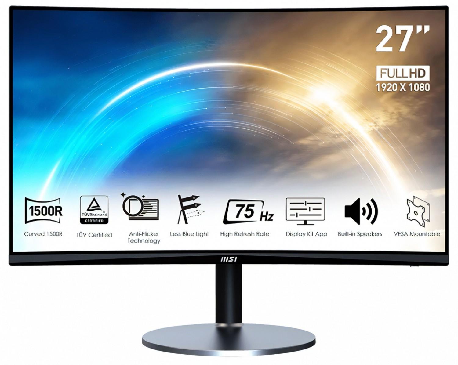 Монітор вигнутий MSI Pro MP272C 27" (4719072962456)