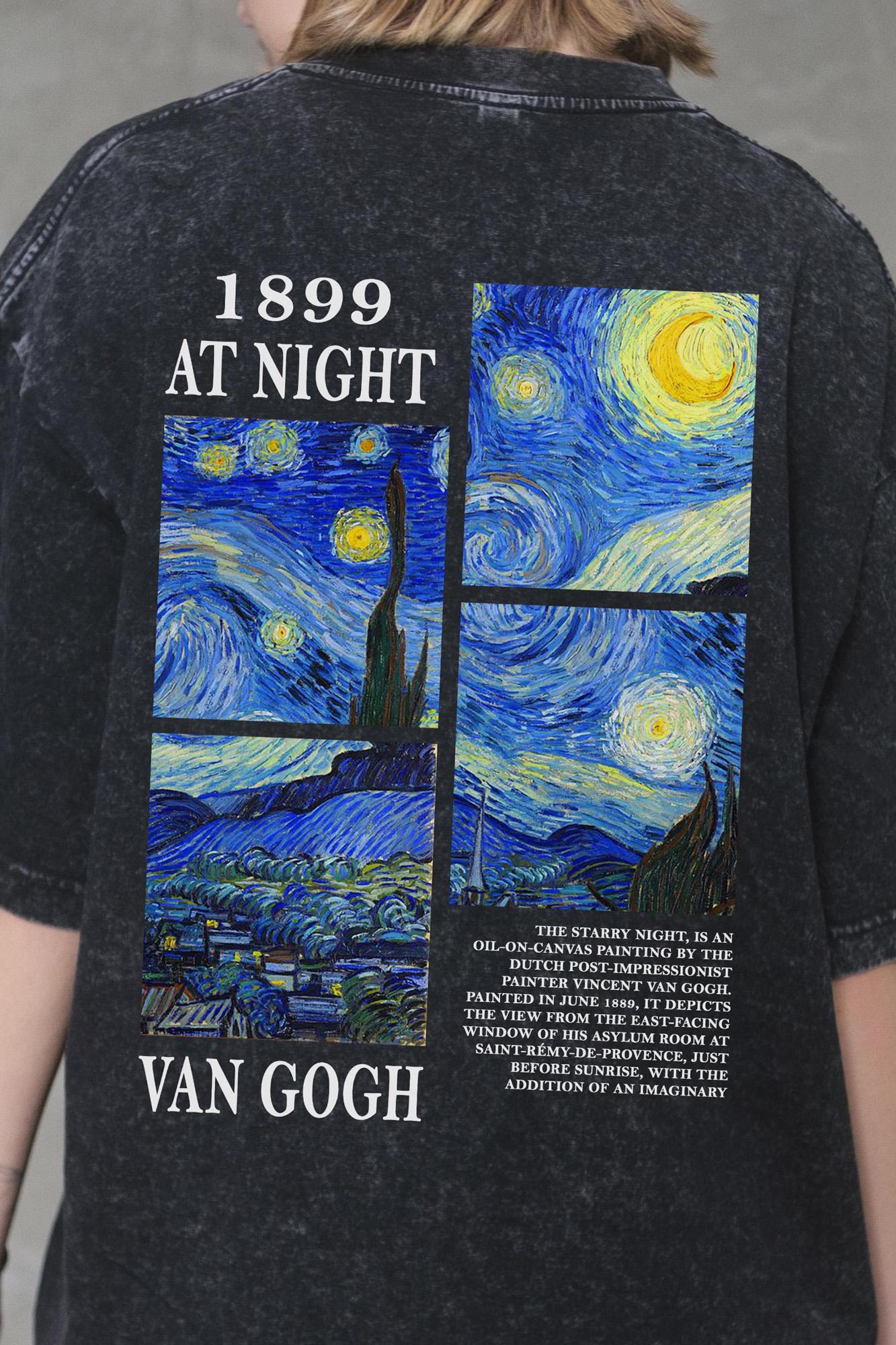 Футболка оверсайз Without Washed Van Gogh L/XL Black (L/XL8056392 8056393) - фото 6 Футболка оверсайз Without Washed Van Gogh L/XL Black (L/XL8056392 8056393) - фото 6