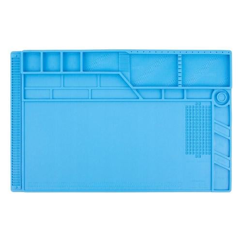 Килимок S-180 для пайки силіконовий термостійкий з магнітними комірками 55x35 см (510373) Килимок S-180 для пайки силіконовий термостійкий з магнітними комірками 55x35 см (510373)