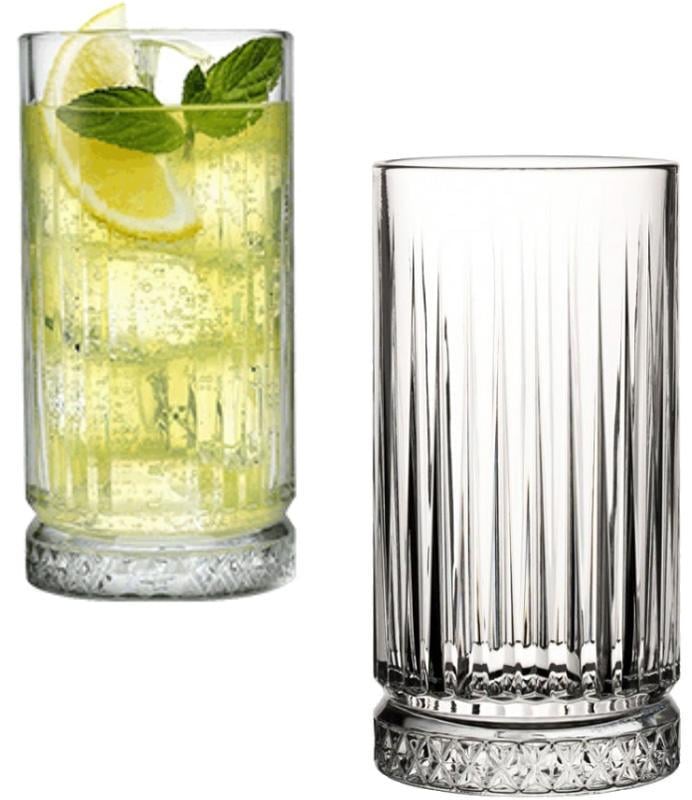 Набор высоких стеклянных стаканов Elysia 445 мл 4 шт. - фото 1 Набор высоких стеклянных стаканов Elysia 445 мл 4 шт. - фото 1