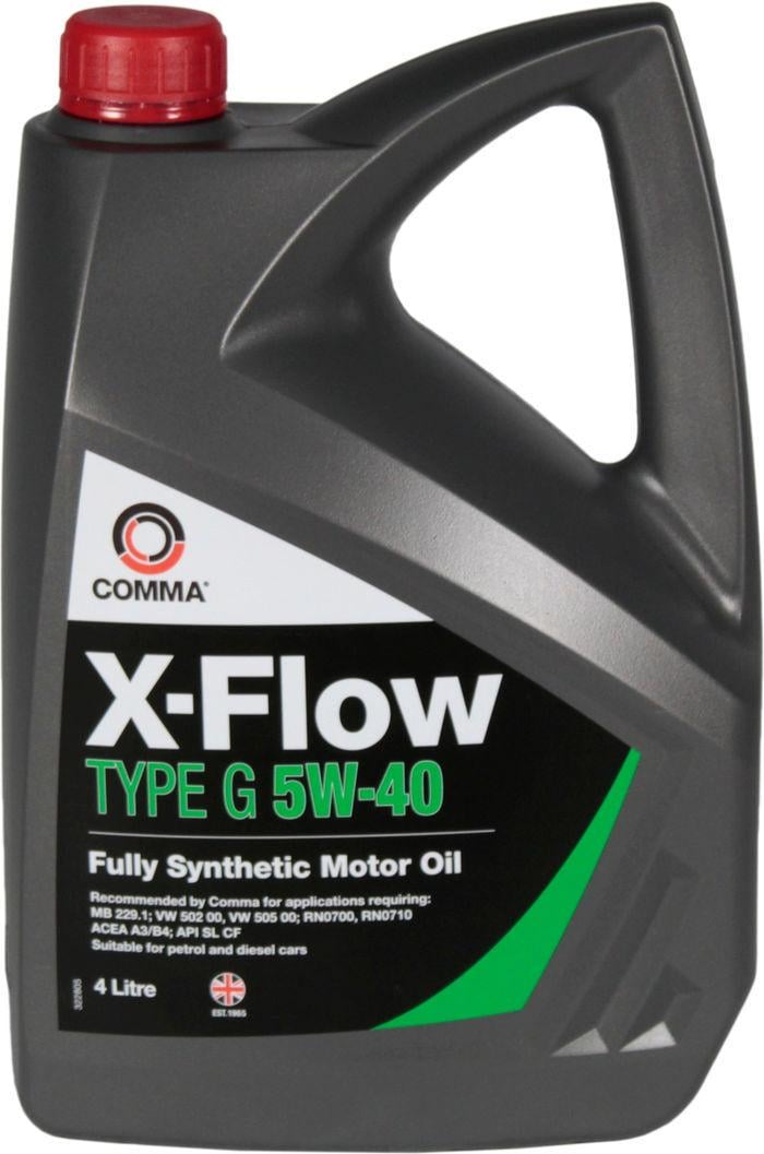 Моторное масло COMMA 5W-40 X-Flow Type G 4 л (1400881)