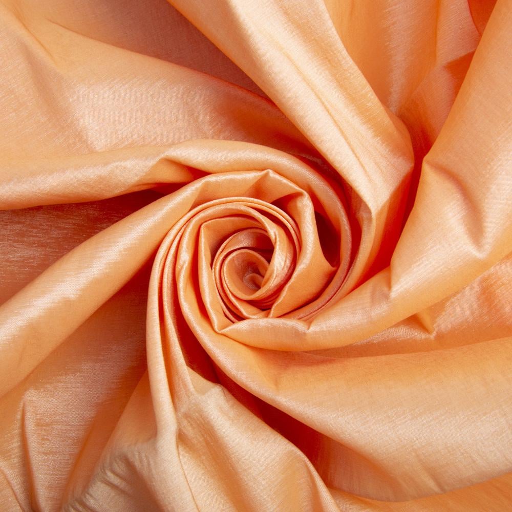 Тканина костюмна тафта стрейч Тіфані Персик (24007)