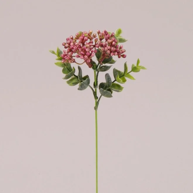 Веточка декоративная Flora с розовым цветом 12 шт. (72631)