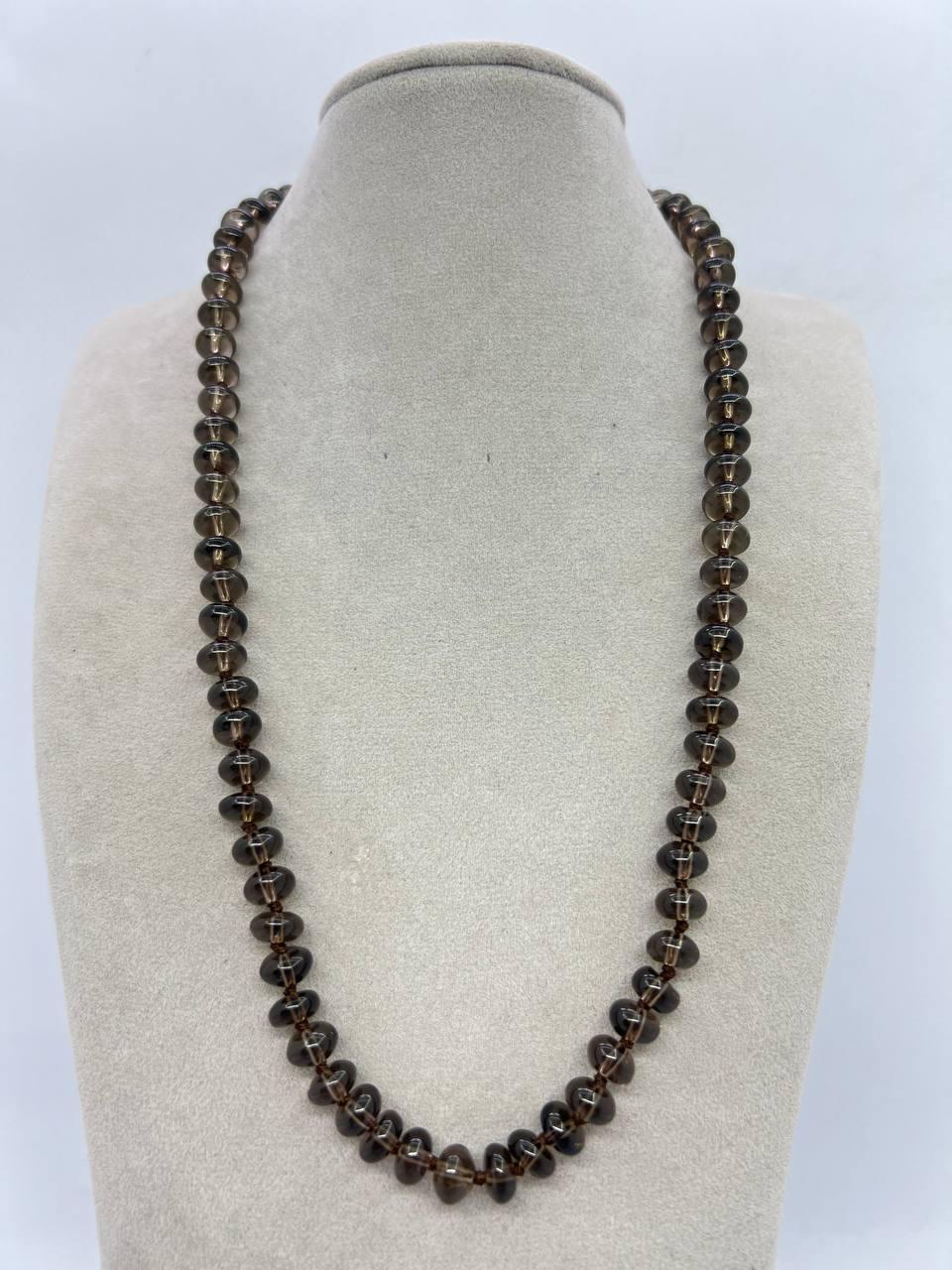 Бусы раух 50 см Бесцветный (11187)