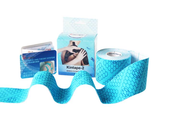 Кинезиотейп DL KinTape2 с индикатором натяжения 5 см х5 м Голубой