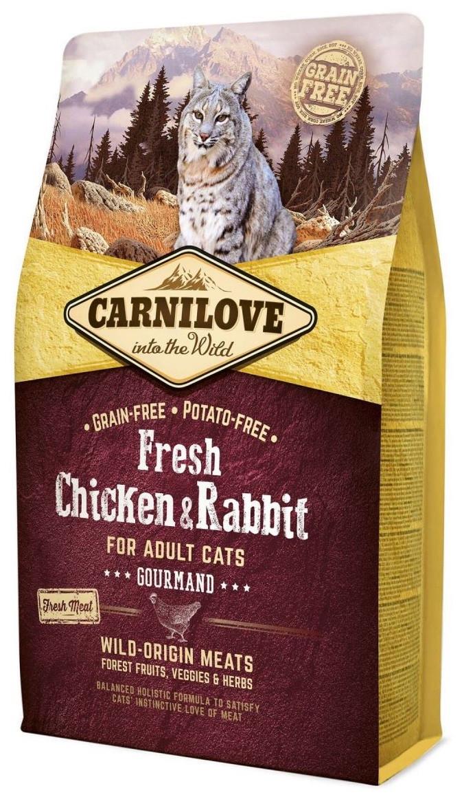 Корм беззерновой для кошек Carnilove Fresh Chicken & Rabbit 2 кг (1789927842)